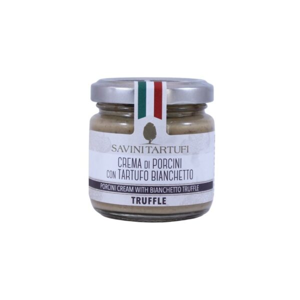 Crema di Porcini con Tartufo Bianchetto – Savini Tartufi